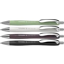 Schneider Kugelschreiber Slider Rave XB farbsortiert, Schreibfarbe: blau, 3 St. + GRATIS 1 St.