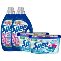 SPEE Deo-Frische-Set Gel 2x 22 Waschladungen (44WL) Deo-Frische Blütenfrische & Power Caps 2x 18 Waschladungen (36WL) Deo-Frische Frische-Kick, Waschmittel mit 4 + 1 Formel