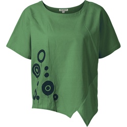 Baumwoll-Mix-Bluse, grün, 46