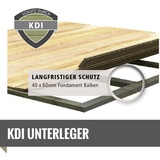 KARIBU Kandern 6 6,12 x 3,03 m natur mit Anbaudach