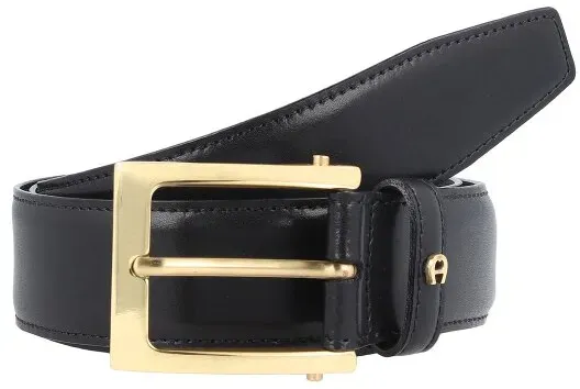 AIGNER Gürtel Leder 80 cm schwarz