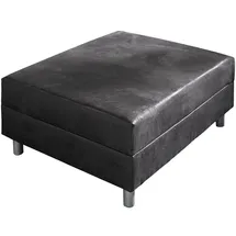 DeLife Sofa-Hocker Clovis Anthrazit Modul B98 x T83 Microvelours Sitzhocker