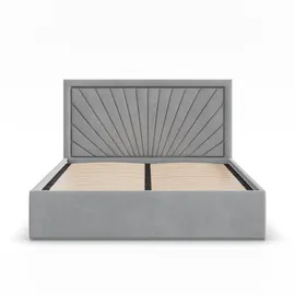 mebligo Polsterbett 180 x 200 cm Grau