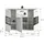 Livetastic Sideboard Ice 125 x 81 x 37 cm Weiß