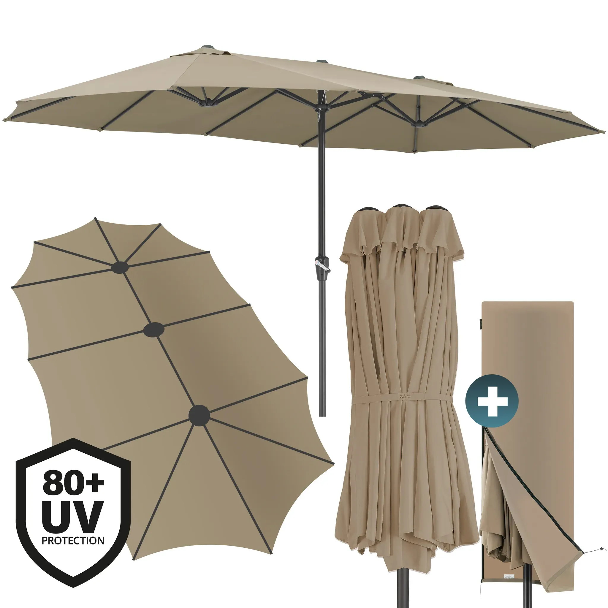 Double-Sided Parasol Cream UV-Protection 80+