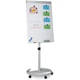 Relaxdays Flipchart 70 x 185 cm Grau/Mehrfarbig