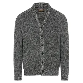 MAN'S WORLD Strickjacke in schwarz melange, | Gr.: XXL