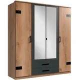 WIMEX Kleiderschrank »Cork«, wahlweise in 135cm oder 180cm breit, grau