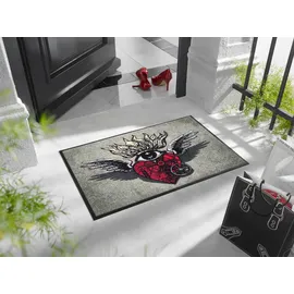 Wash+Dry Flaming Heart 50 x 75 cm Mehrfarbig