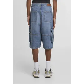 URBAN CLASSICS Relaxed Denim Cargo Short - Blau