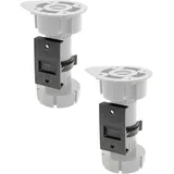 Wagner Befestigungsclips für Sockelverstellfuß für Rohr Ø 27,5 mm 2 Stück