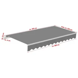 Gelenkarm Markise 3.95x2.5m Sunconnect beige/beige Sonnenschutz Gelenkarmmarkise beige von Jet-Line