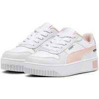 Puma Carina Street PS Sneaker, White-Rose DUST-Feather Gray, 32 EU - 32 EU