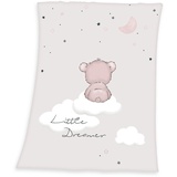 Herding Babydecke, Little Dreamer Motiv, 75 x 100 cm, Polyester, Braun