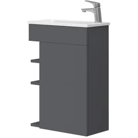 Vicco Waschbeckenunterschrank 2 Teile 50 x 70 x 25 cm Anthrazit
