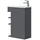 Vicco Waschbeckenunterschrank 2 Teile 50 x 70 x 25 cm Anthrazit
