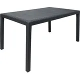 PROGARDEN Prince Gartentisch 150 x 90 x 72 cm anthrazit