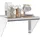 vidaXL Wandregal 50 x 30 x 31 cm Silber