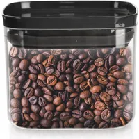 Orion Küchenbehälter Vorratsdose für Lebensmittelaufbewahrung quadratisch mit Dichtung Deckel verschließbar luftdicht 700 ml - Transparent