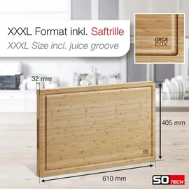 SOTech ORGA-BOX Schneidebrett Bambus 1-tlg. 61 x 40,5 x 3,2 cm