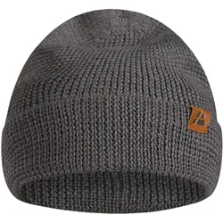 Beanie Merino grau EINHEITSGRÖSSE