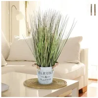 Buri Künstliches Gras 42cm Dekogras Grashalme Kunstpflanze Zimmerpflanze Blumentopf