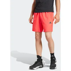 Shorts ADIDAS PERFORMANCE "TRAIN ESSENTIALS WOVEN TRAINING", Herren, Gr. XL, N-Gr, lucid rot, schwarz, Obermaterial: 100% Polyester, sportlich, Hosen