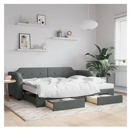 vidaXL Tagesbett 90 x 190 cm Dunkelgrau