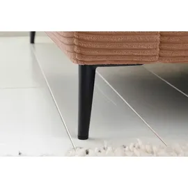 KAWOLA Ecksofa Cara Cord Recamiere rechts rost