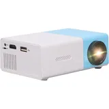 Mini Beamer 1080P, YG300 Tragbarer LED Projektor unterstützt 1080P Video-Beamer für Party HDMI/USB/AV/Audio HD Heimkino Projektor für 20-80 Zoll - Blau