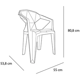 Resol Delta Sessel Indoor, Outdoor Set Sand