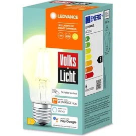 LEDVANCE Smart+ BT CLA60, 6W 806lm, 2700K dimmbar