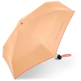 Happy Rain Benetton Ultra Mini Flat Manuell Taschenschirm in peach fuzz