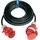 Jäger Direkt Fp - CEE-Verlängerung m.Phasenwender 16 A 400 V 25m H07RN-F 5x2,5 mm2 schwarz Ip44