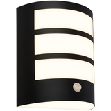 Briloner - LED Wandleuchte ohne Stromanschluss mit Bewegungsmelder, Dämmerungssensor, 20 sek. Timer, Wandlampe Akku, Außenleuchte, Außenbeleuchtung