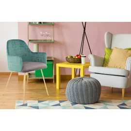 Kayoom Stuhl »Richard 525, moderner Stuhl mit Armlehnen, zweifarbiges Design« () 1 Stk.samtweicher Bezug, zweifarbig, Sitzfläche gepolstert Kayoom Grün grau