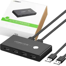 UGREEN USB 2.0 2x4 KVM-Switch Schwarz