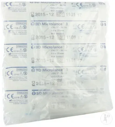 BD Microlance 3 Kanülen 23G 1“ RB 0,6x25mm Blau 10 Stück