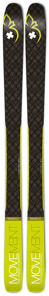 MOVEMENT Tourenski SESSION 89, Uni., Black/Lime (Tourenski 185 cm)