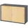 bümö Aktenschrank 2 Ordnerhöhen 80 x 40 x 180 grau/weiß