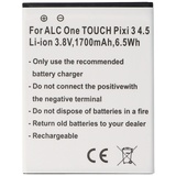 AccuCell Akku passend für Alcatel One Touch Pixi 3 4.5, Li-Ion, 3,8V, 1700mAh, 6,5Wh