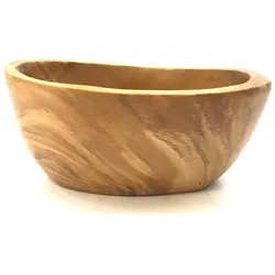 Tapas Schale, tief und oval 12 - 14 cm aus Olivenholz