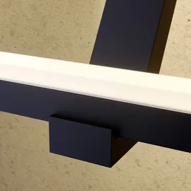 LUCANDE LED-Außenwandlampe Square graphitgrau