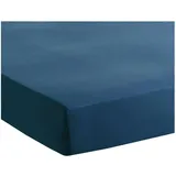 Traumschlaf Spannbettlaken Jersey-Baumwolle 120 x 200 - 130 x 200 cm dunkelblau