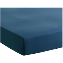 Traumschlaf Spannbettlaken Jersey-Baumwolle 120 x 200 - 130 x 200 cm dunkelblau