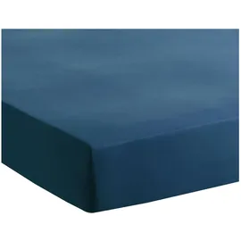 Traumschlaf Spannbettlaken Jersey-Baumwolle 120 x 200 - 130 x 200 cm dunkelblau