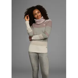 KangaROOS Rollkragenpullover gestreift Beige 40/42