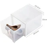 360Home Schuhboxen transparent stapelbar Schuhaufbewahrung Box Schuhregal
