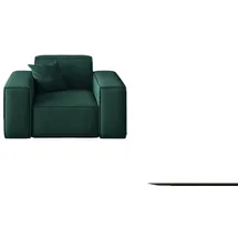 Fun Möbel Sessel Designersessel CELES in Stoff Opera Velvet Opalgrün