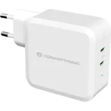 Conceptronic Althea (100 W), USB Ladegerät, Weiss